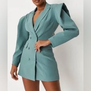 MG puff sleeved blazer dress